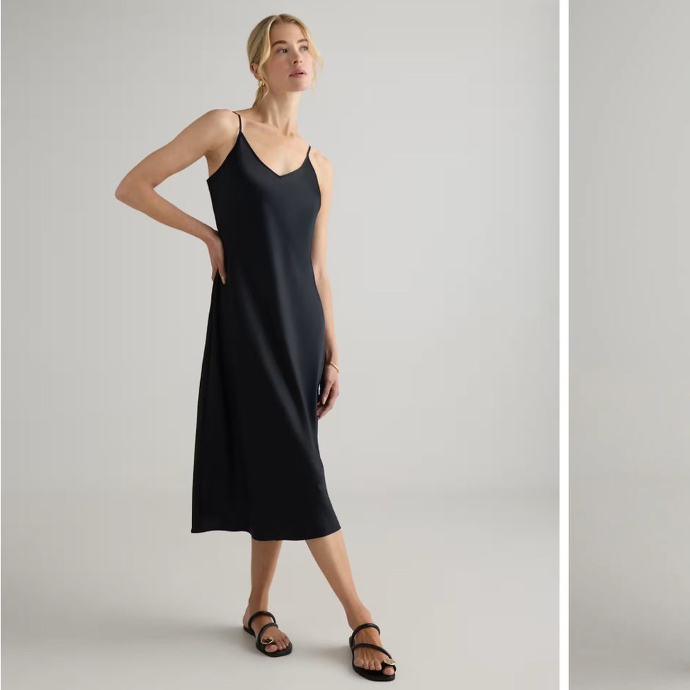 Quince Silk Slip Dress